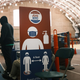 People voting at the Brooklyn Armory in New York City during early voting on October 28, 2020.